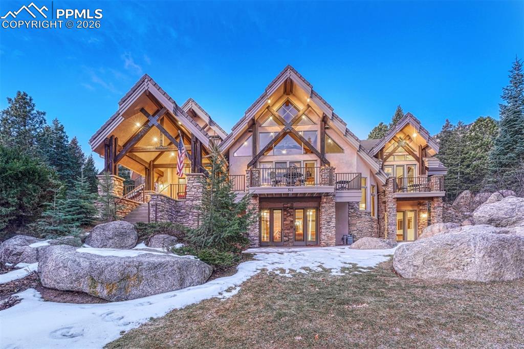 A home that feels embraced by the landscape.