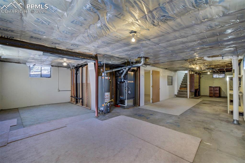 Open area in basement.  SO many possibilities