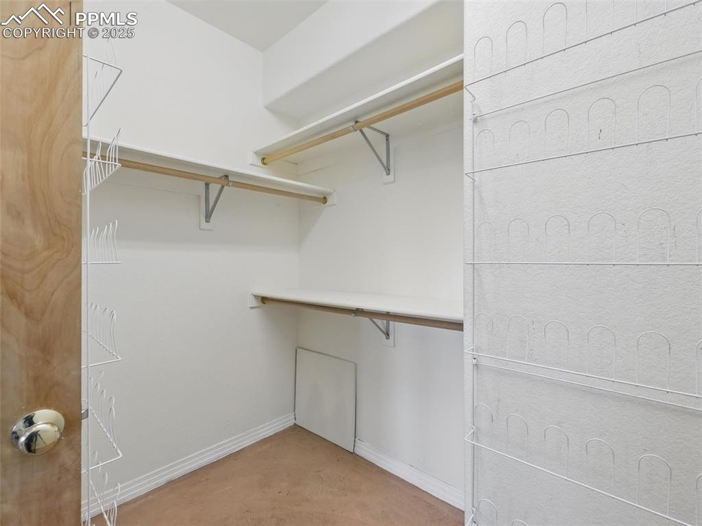 View of spacious closet