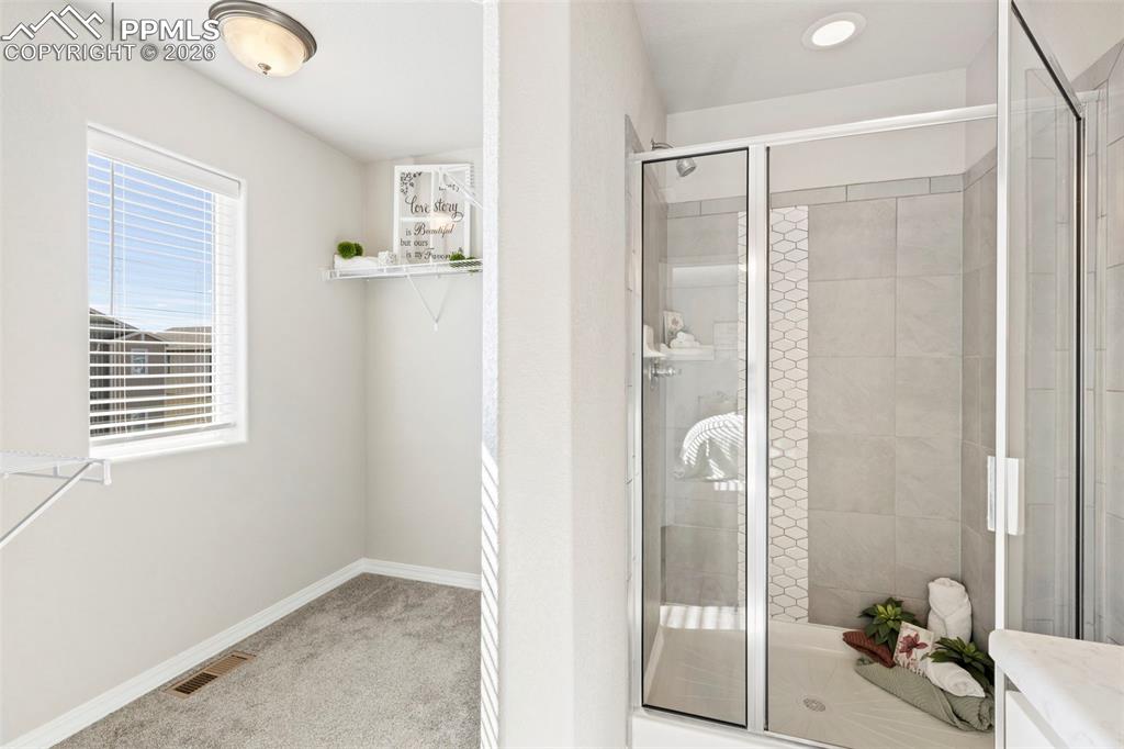 Great closet with window.