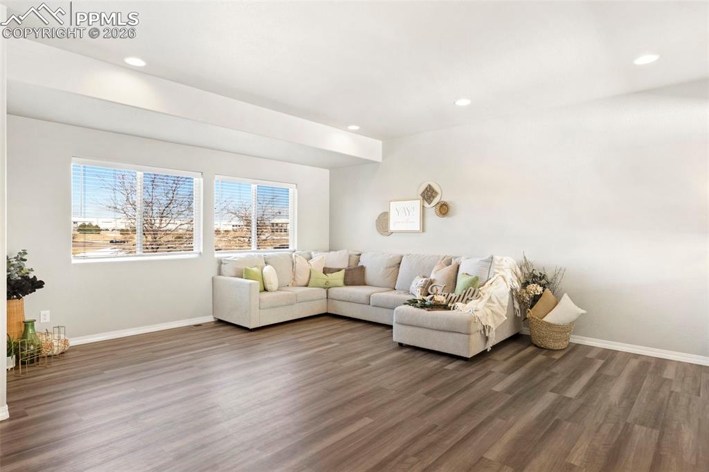 Spacious living room.