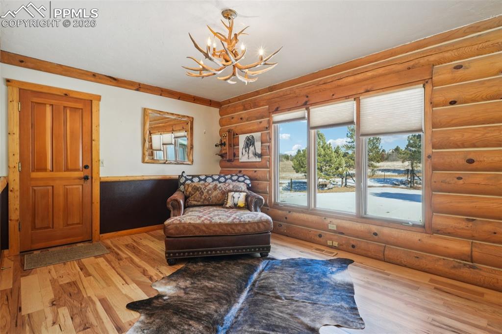 Formal Dining being used as reading nook, flexible space