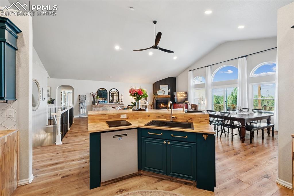 Kitchen has a Prep Sink and Reverse Osmosis System as well as Whole House Water Filtration