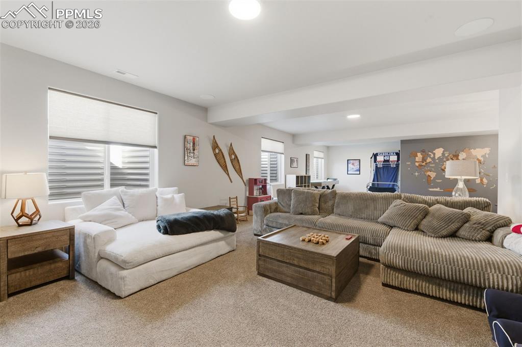 Family Room Extends To Back Wall, Wet Bar Is To The Right