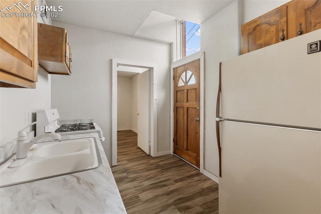 Kitchen open to family room