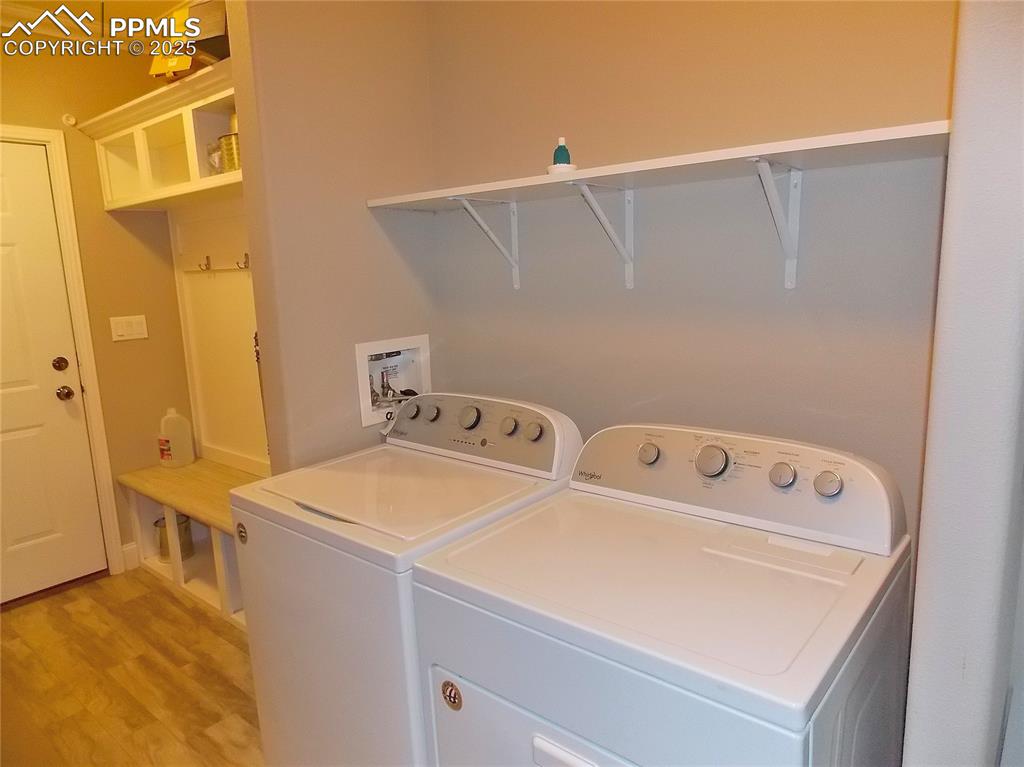 Laundry includes Washer and dryer