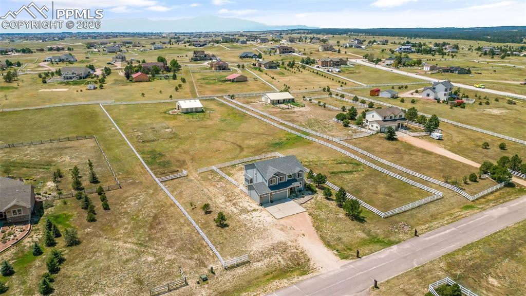 Aerial overview of property's location