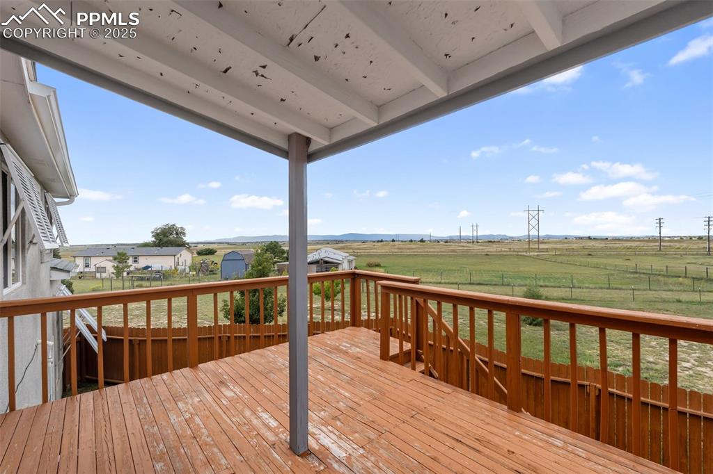 Upper-level deck with expansive views