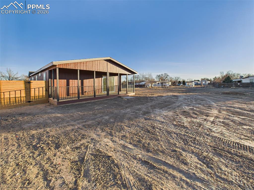 Located at the back of a culdesac and backs up to a lot of open space pueblo west metro district.
