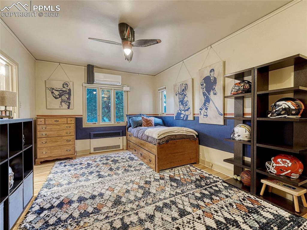 Bedroom on main level with shared bath.