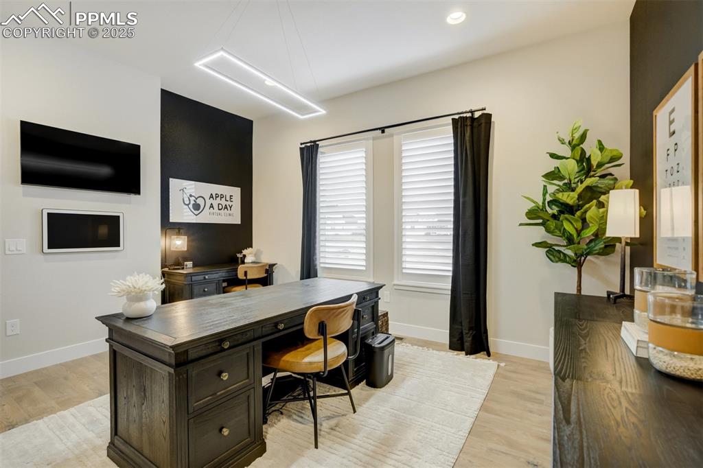 Bedroom # 2 currently serving as a home office