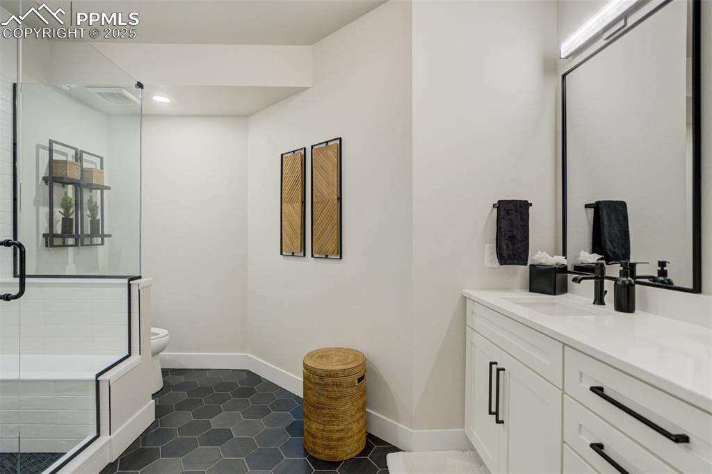 Private bath attached to Junior Master Suite