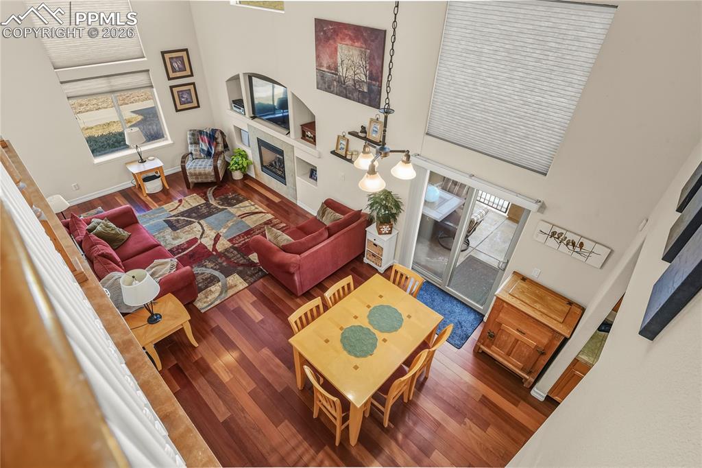 View of main level from upper level.