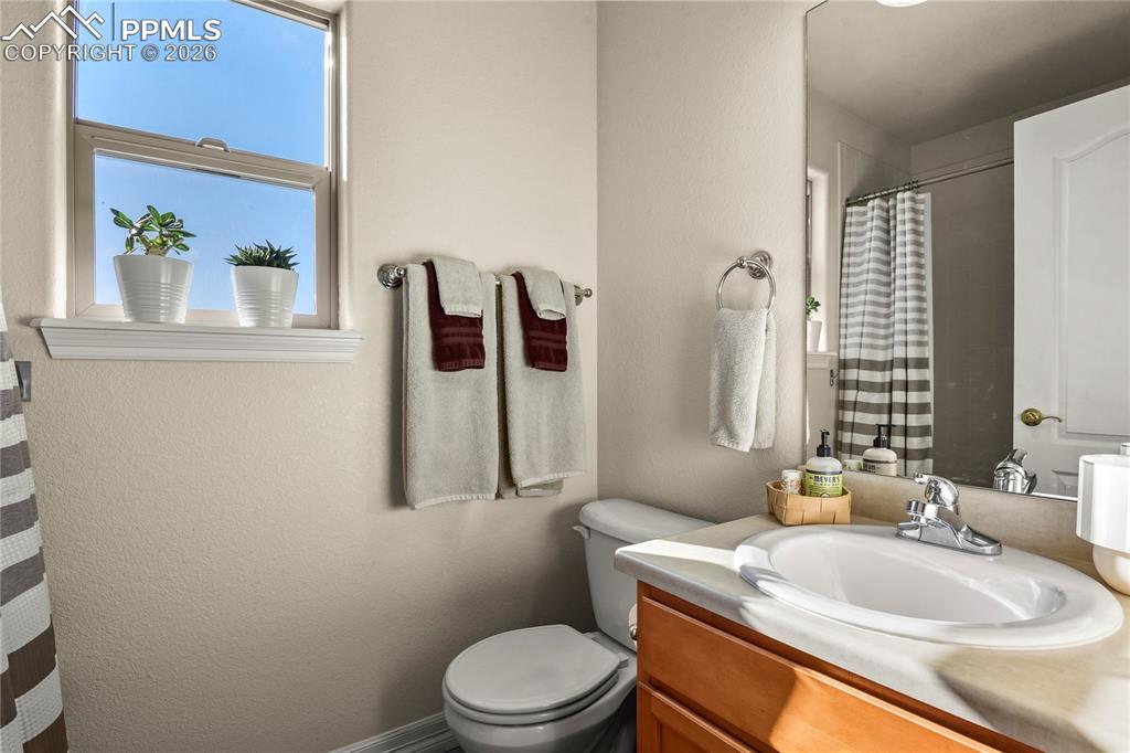 Additional view of upper level bathroom.