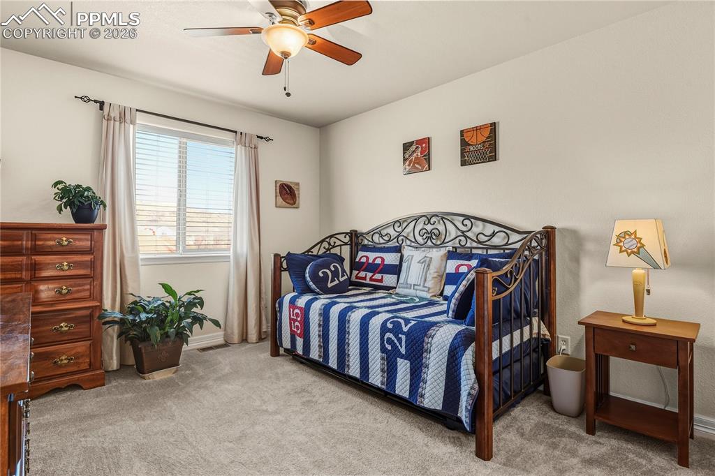 Upper level, bedroom 3. New carpeting & walk-in closet.