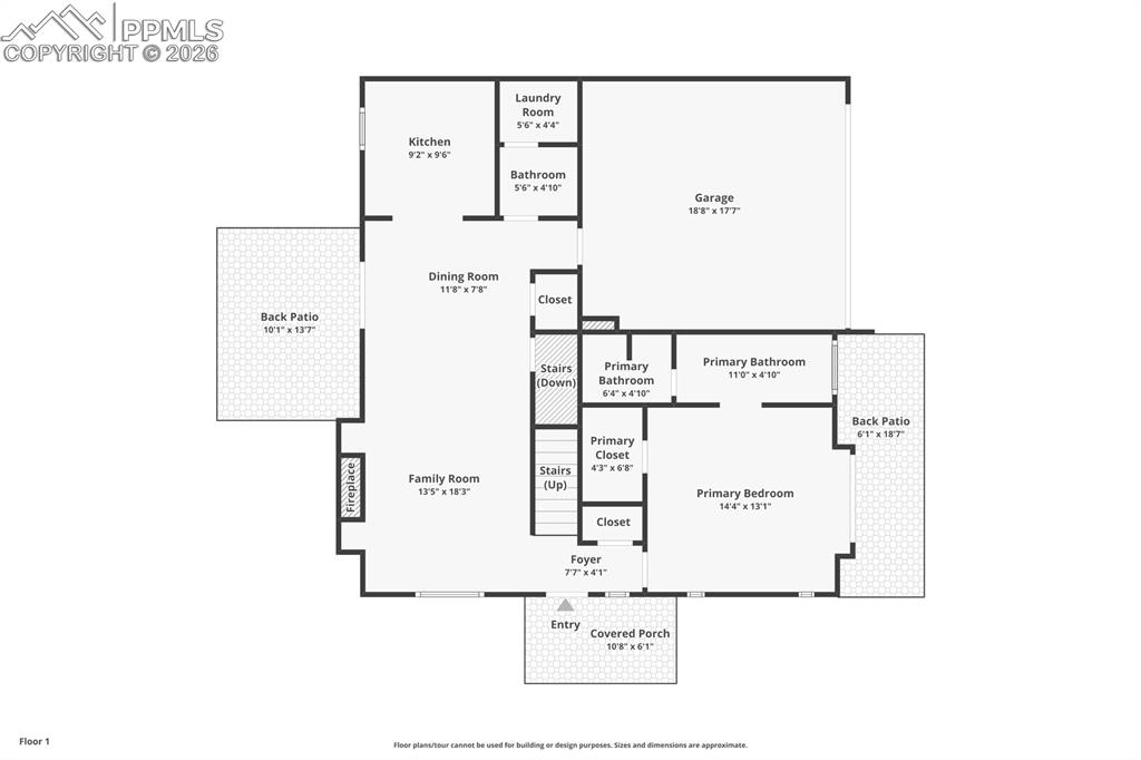Main level floorplan