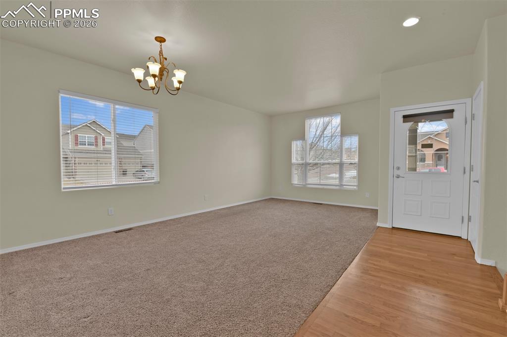 Living/dining room combination