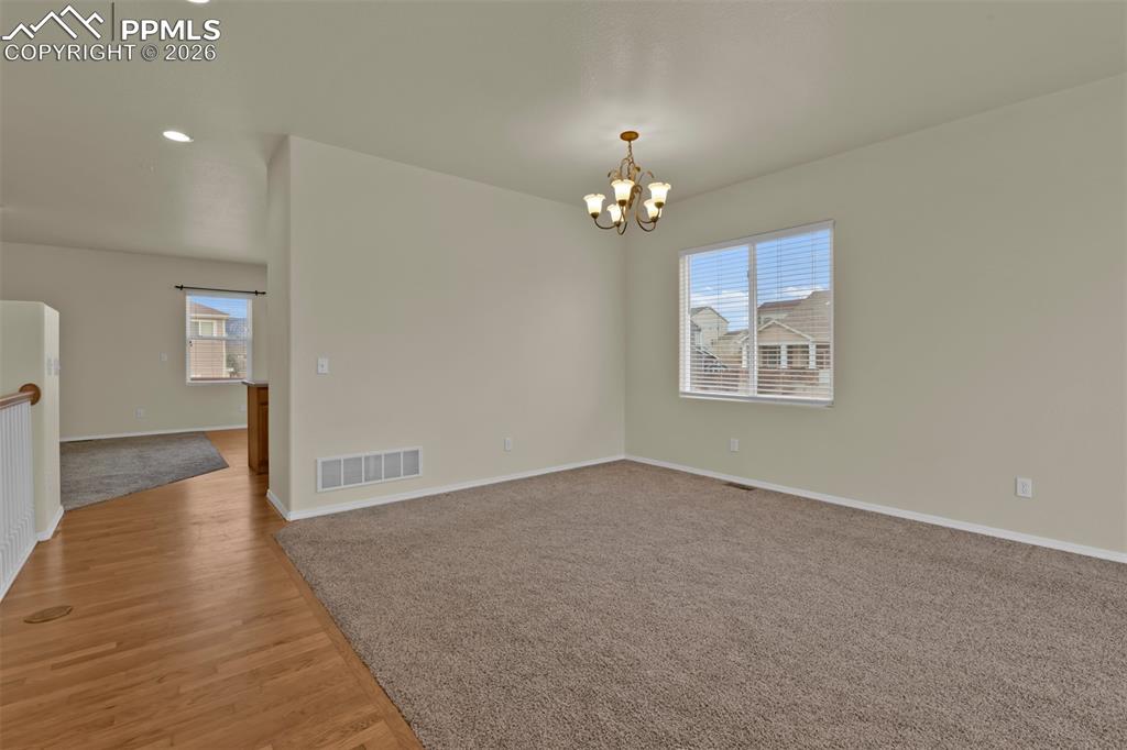 Living/dining room combination