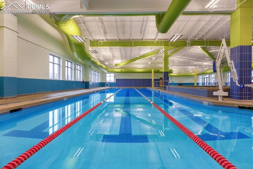 Indoor lap pool
