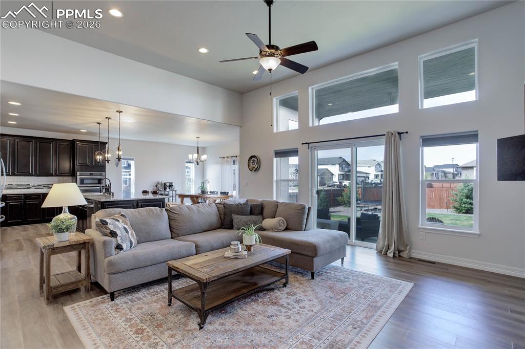 Living room w/ natural lighting - main level