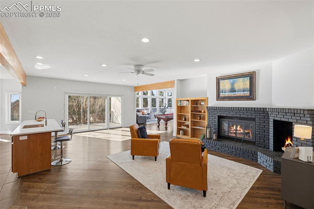 Sitting area off of the Kitchen
