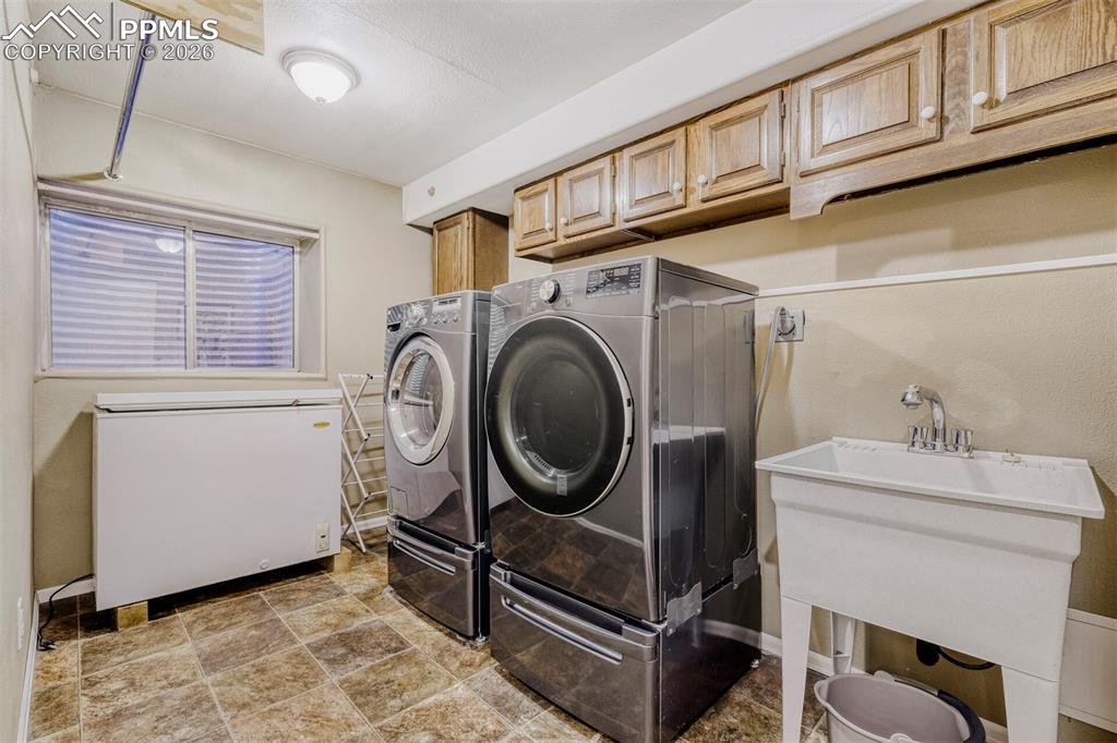 Basement Level Laundry Room