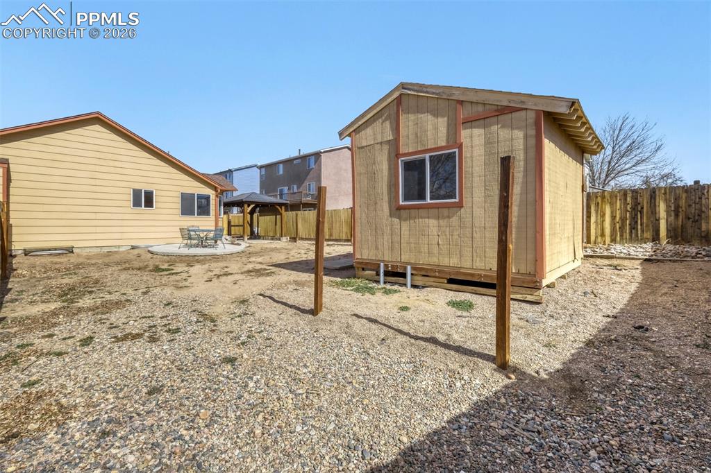 RV parking in the rear yard with gate