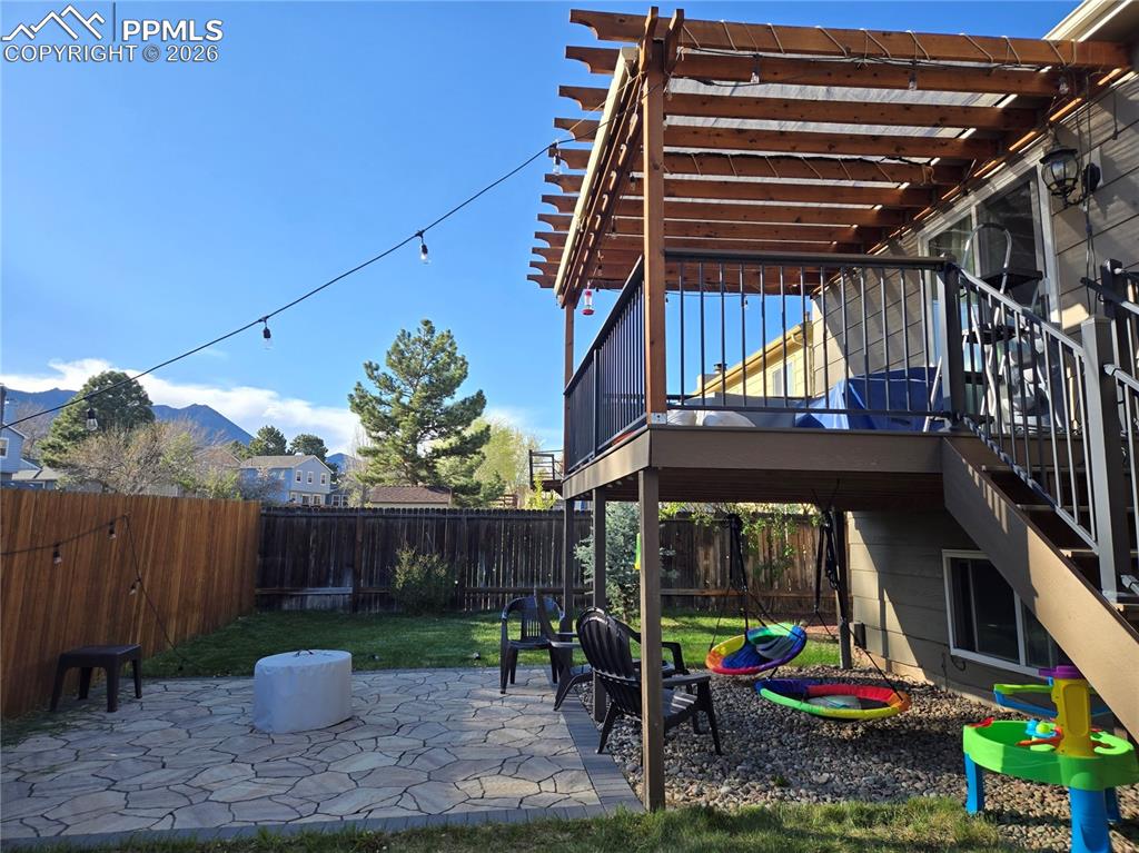 Note custom cover for pergola