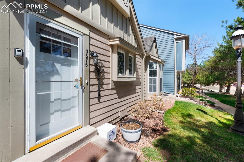 Front door entrance to the unit.