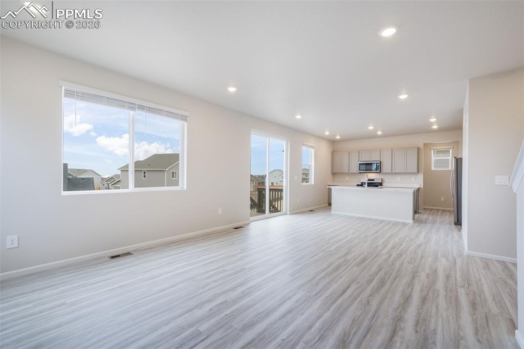 From living room looking toward kitchen
