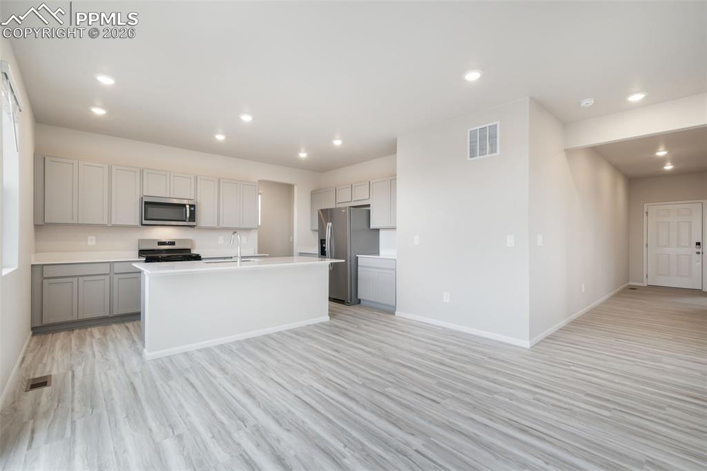 From Living room looking toward kitchern