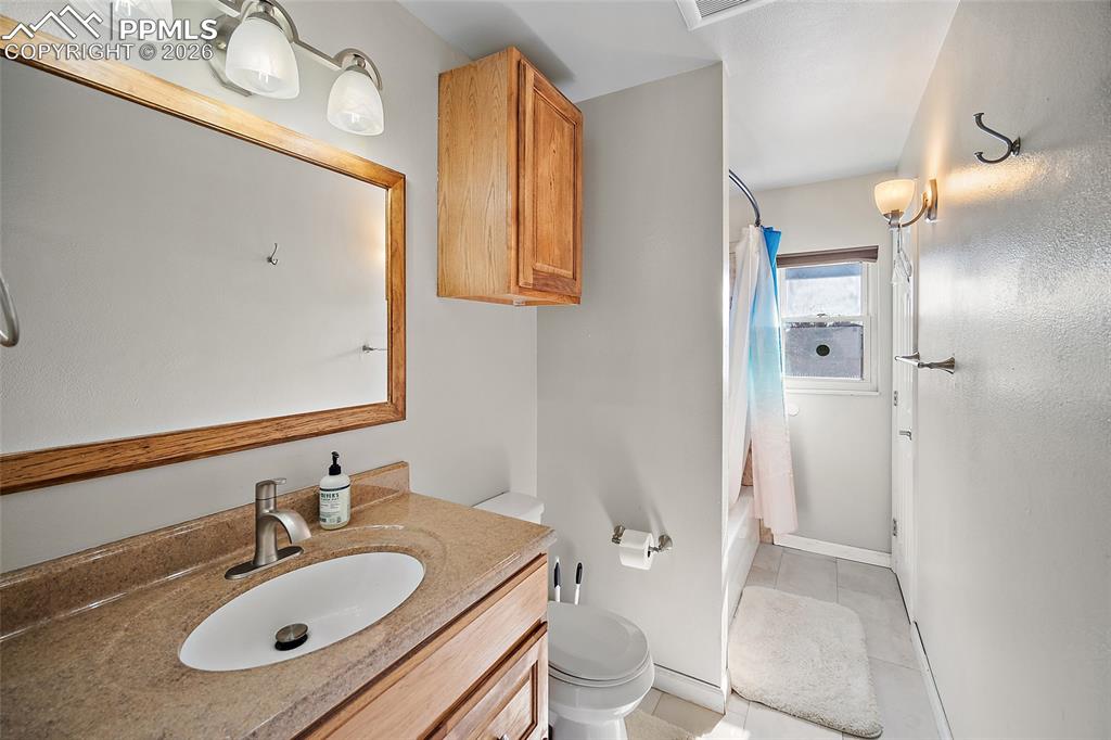 Main level bathroom. 