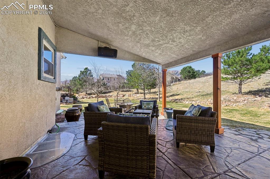 View of patio / terrace featuring outdoor furniture