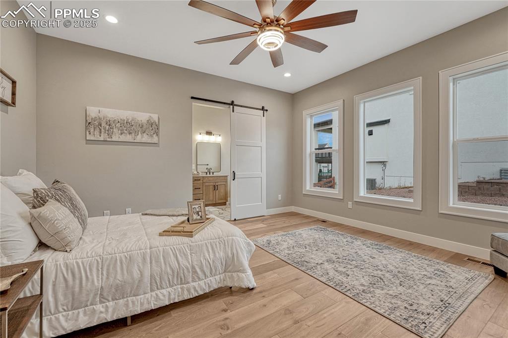 Main Level- Master Bedroom w Adjoining Bathroom