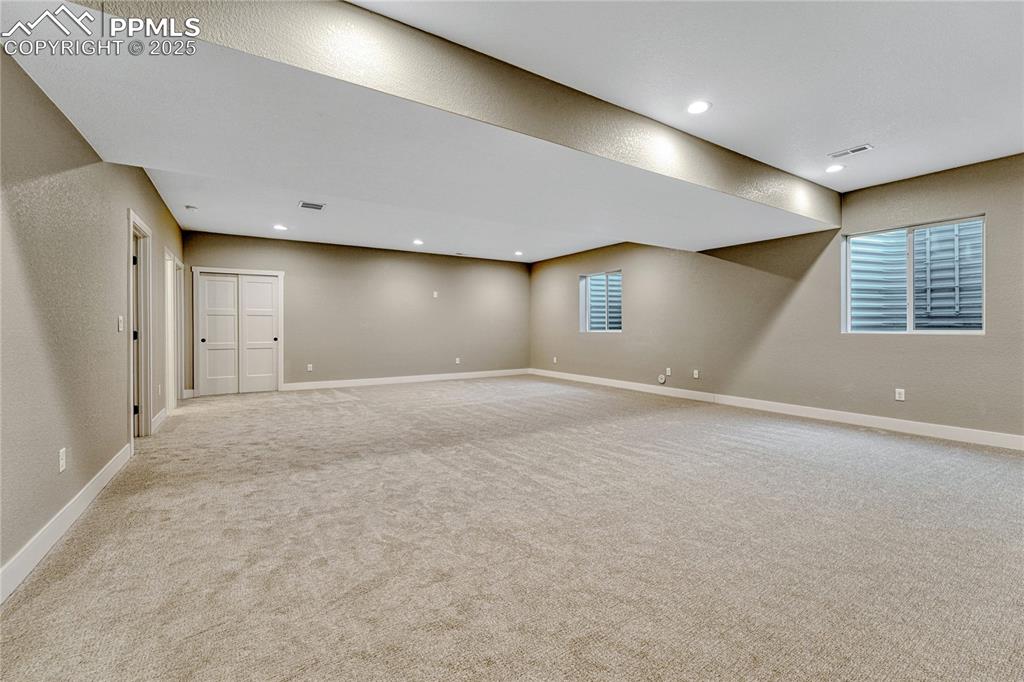 Basement- Family Room, Media Room, Playroom, workout room, etc.