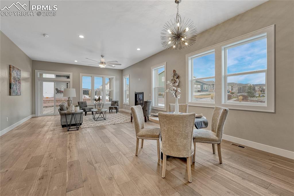 Main Level- Living Room & Dining Area