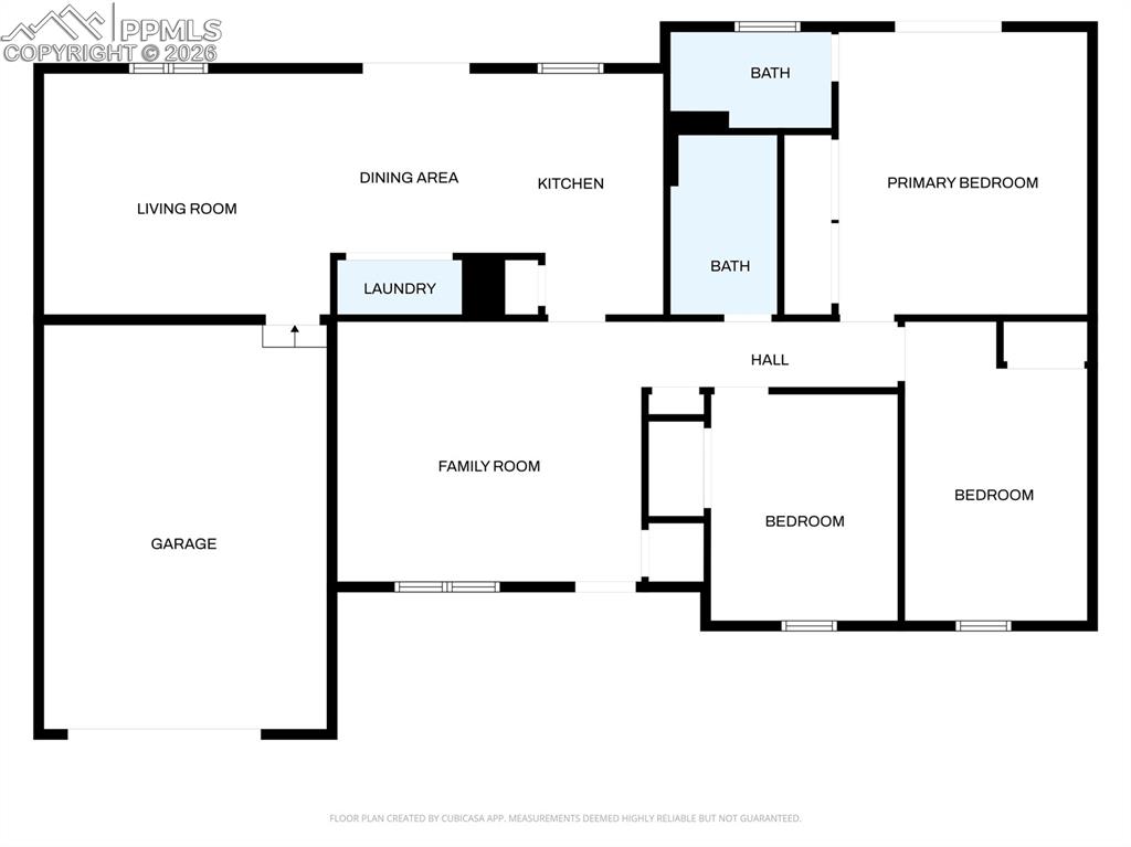 View of floor plan and room layout