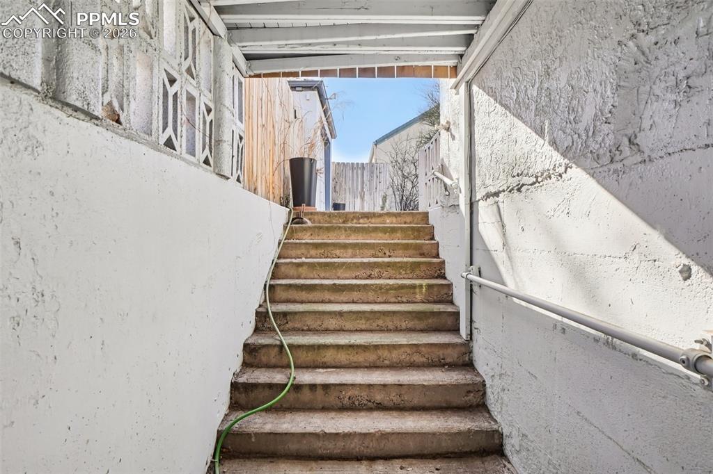 Separate entrance to lower level