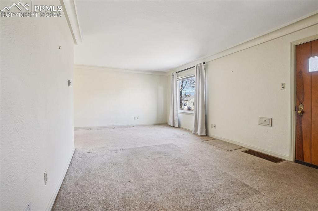 Foyer and living room