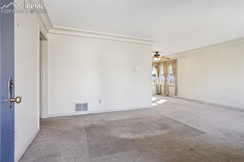 Spacious and naturally lit living room