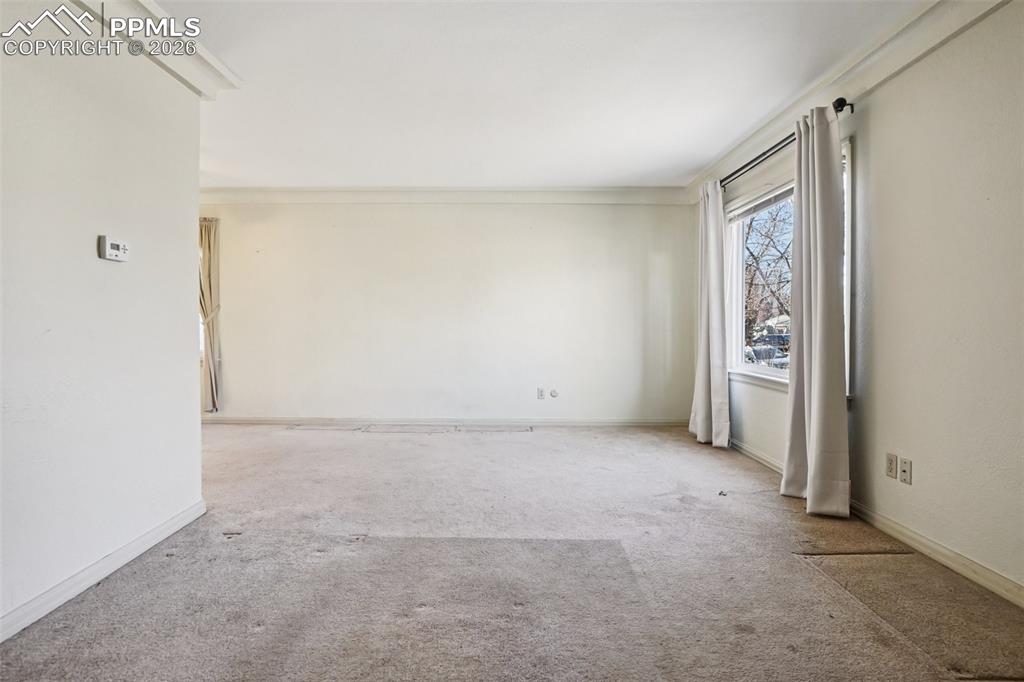 Spacious and naturally lit living room