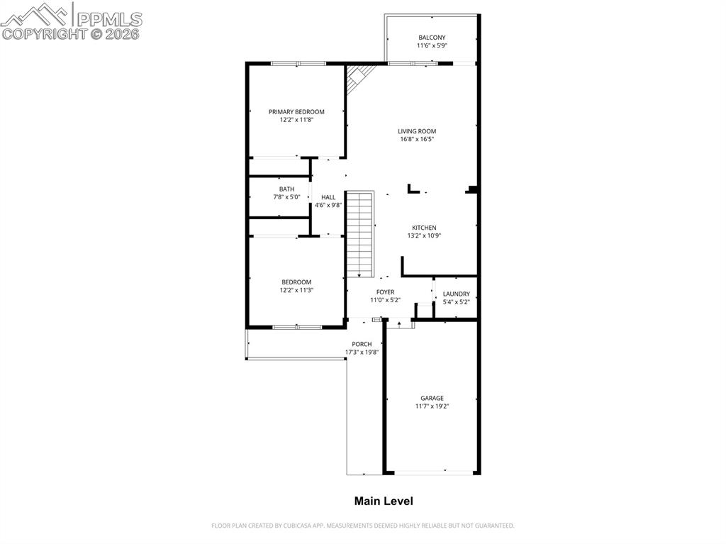 Main level floor plan 