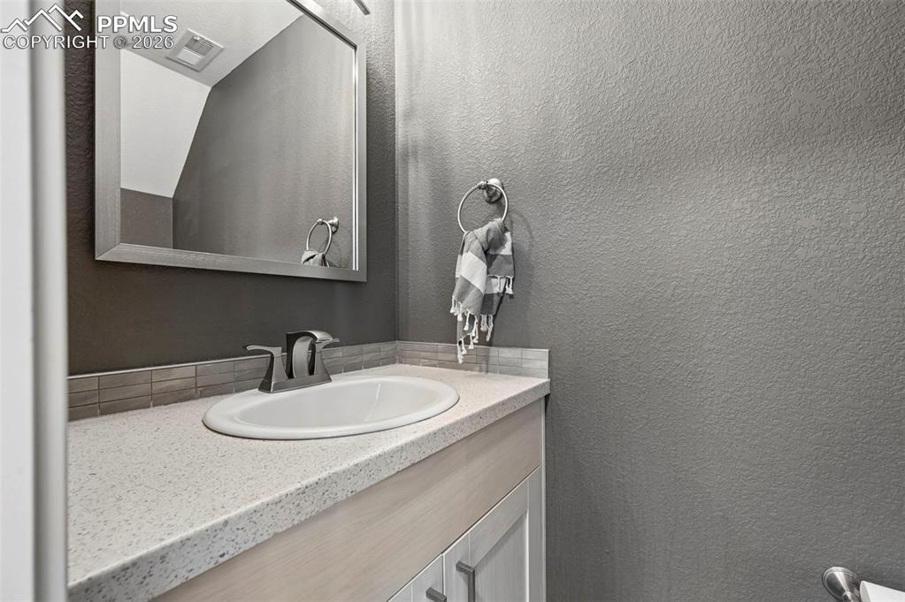 1/2 Bath on lower level