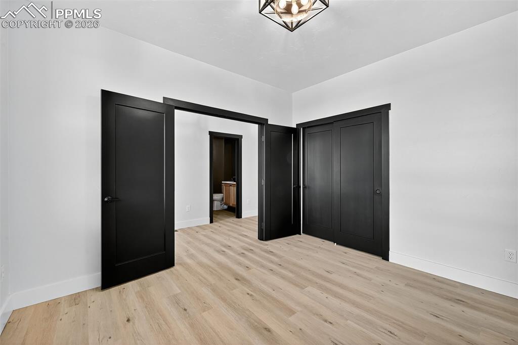 Double door main level office or bedroom