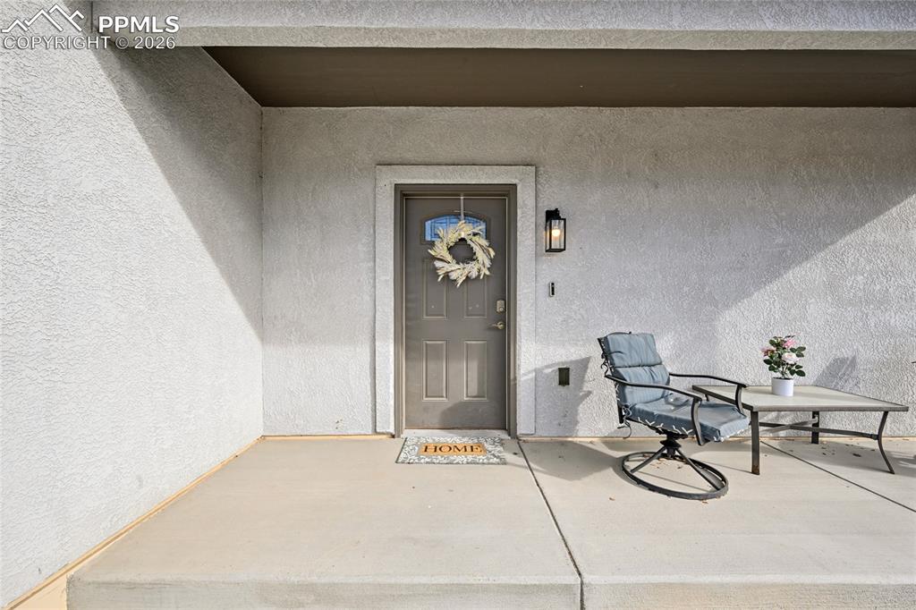 A wide front porch greets visitors. Plenty of outdoor space to visit with neighbors.