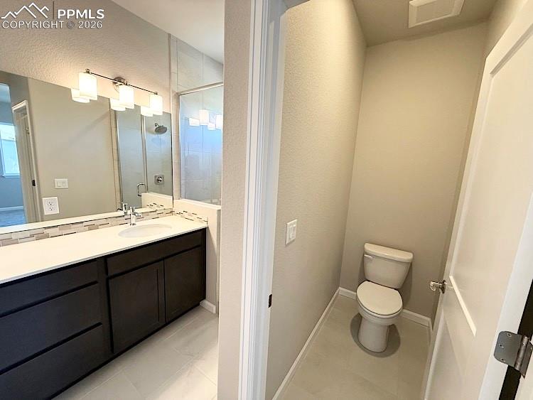 The Primary suite comes with a luxurious bathroom and a spacious walk-in closet!