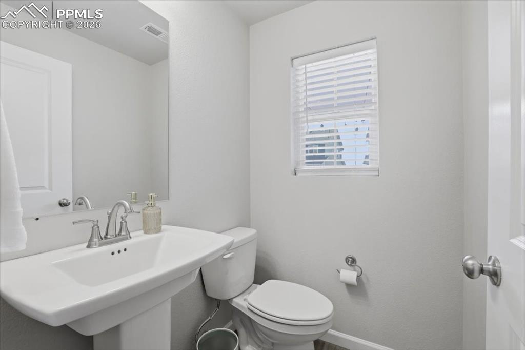 Main level guest bathroom.