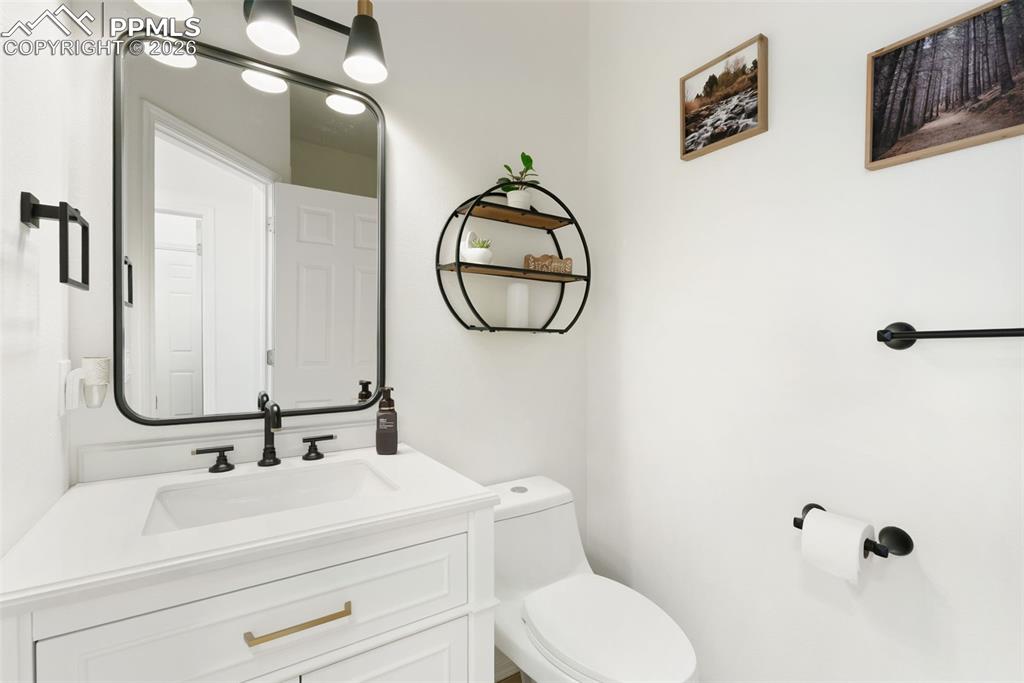 Main-level bathroom, with shower