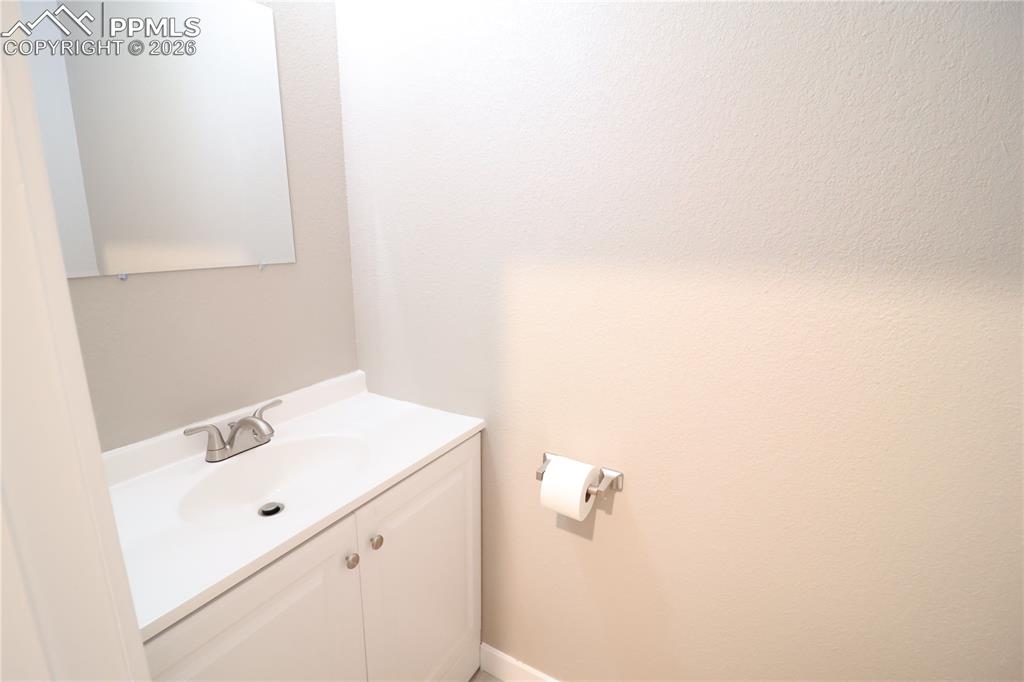 half bath off laundry room