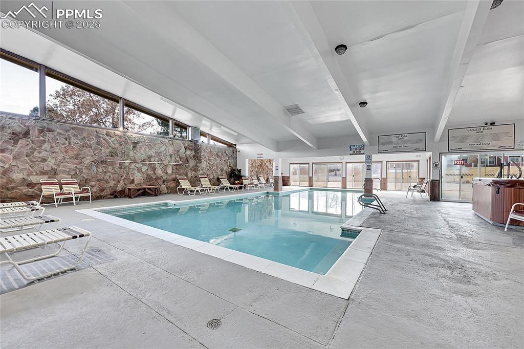 Indoor pool area. 